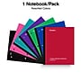 Staples® 1-Subject Subject Notebooks, 8.5" x 11", College Ruled, 100 Sheets, Assorted (27628/54896)~#|#~B80DE944-46D0-45A1-846021E490306A0A_sc7