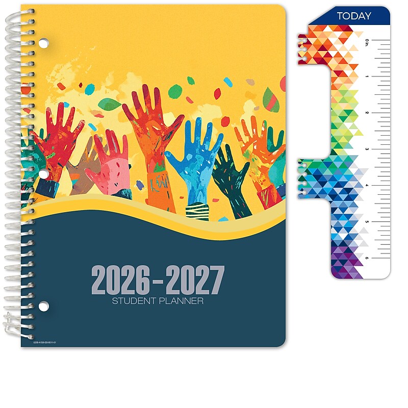 2026-2027 Global Printed Products 8.5" x 11" Academic Weekly & Monthly Student Planner, Paperboard Cover, Teamwork image 1