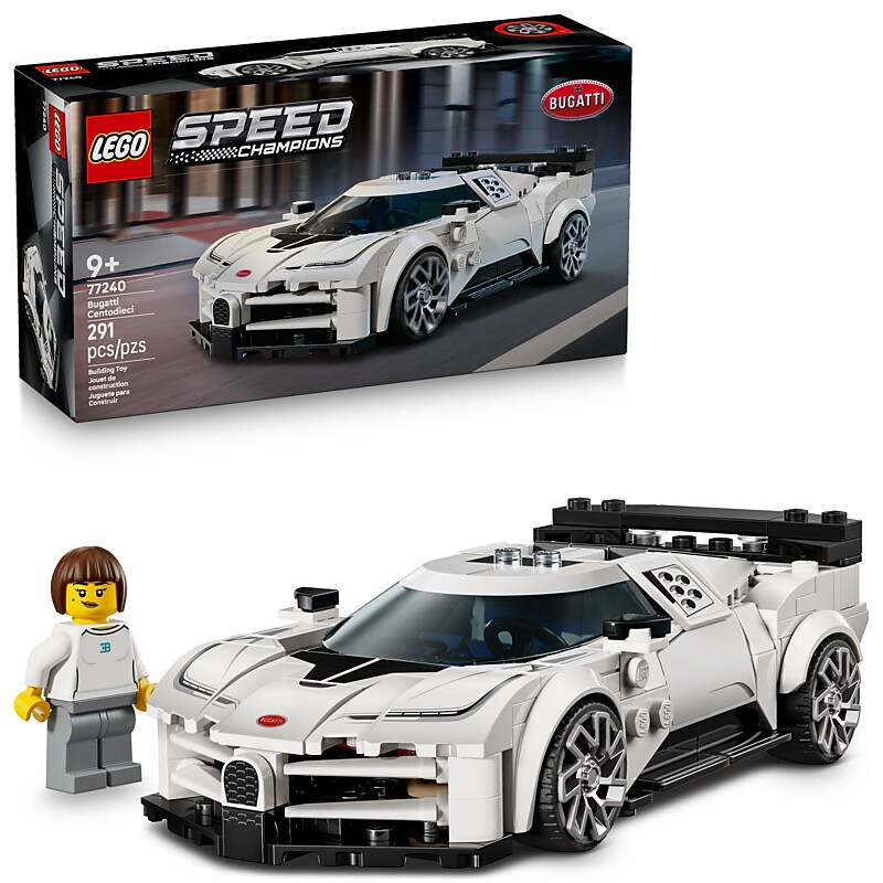 LEGO Speed Champions Bugatti Centodieci Hyper Sports Car, 291 Pieces (77240) image 1