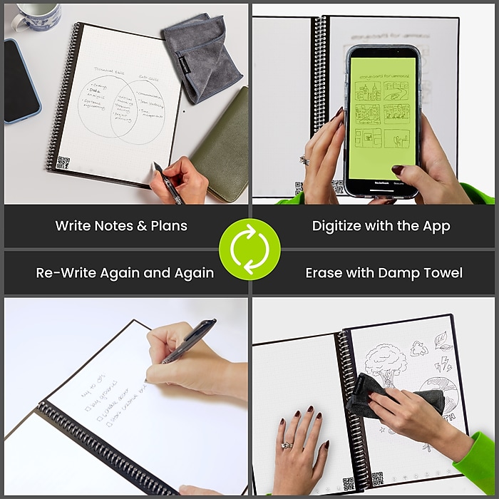 Rocketbook Core 1-Subject Smart Notebook, 8.5