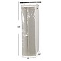 Household Essentials Canvas Hanging Wardrobe with Clear Front Panel and Full-Length Zipper (HH311332)~#|#~B817F942-5F90-450C-B071E46355A9762A_sc7