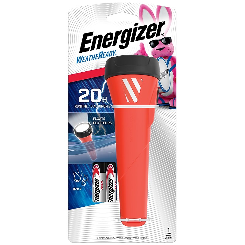 Energizer WeatheReady LED Floating Flashlight, Red (WRWP21E) image 1