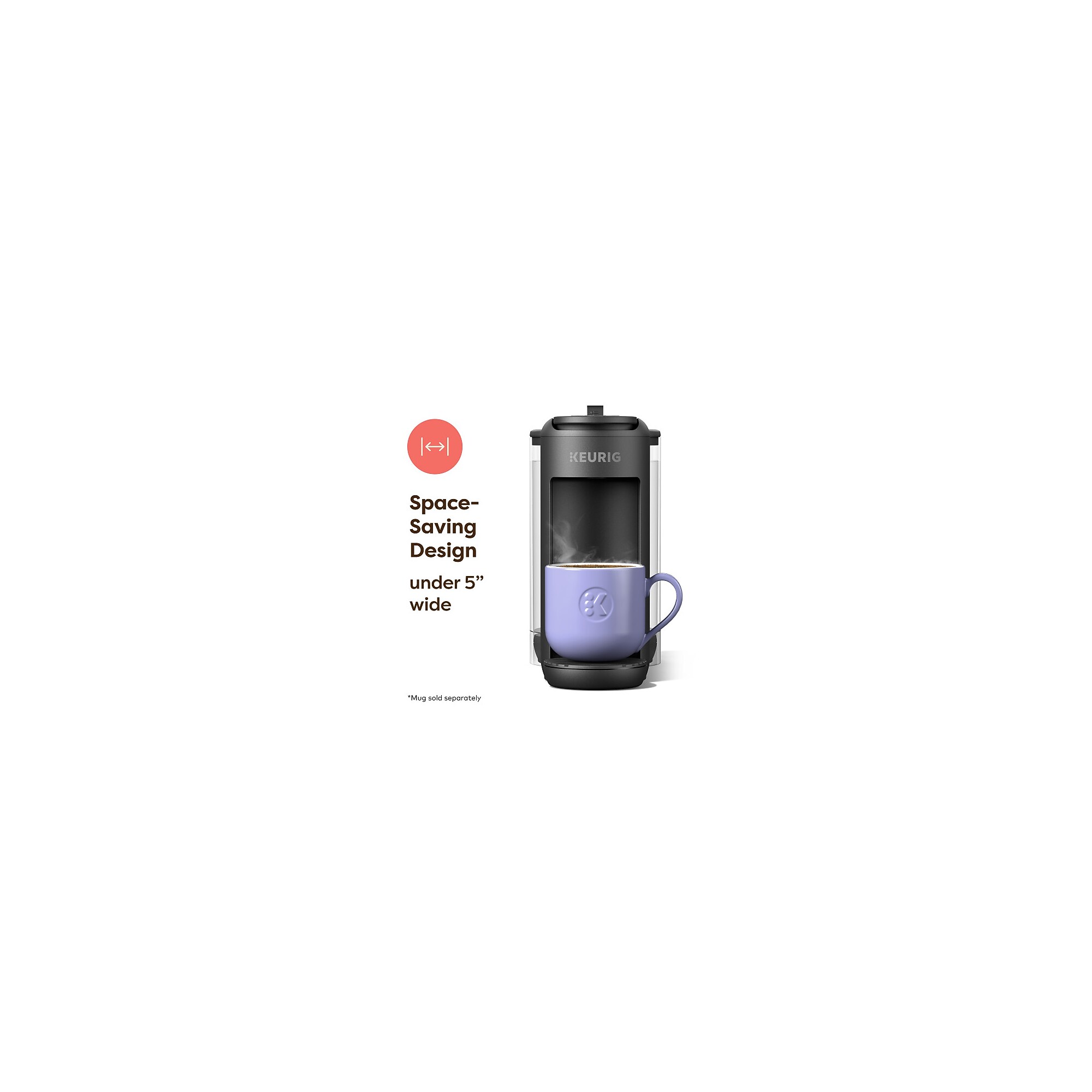 Keurig K-Mini Mate Plus 6-Cups Single Serve Coffee Marker, Matte Black (5000390176) Sansujyuku sansujyuku.com