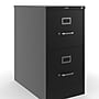 Staples 2-Drawer Mobile Vertical File Cabinet, Letter Size, Lockable, 27.95"H x 14.9"W x 24.4"D, Black (59555/25420)~#|#~B81F02D9-F05C-4AC4-862E65A92483535D_sc7