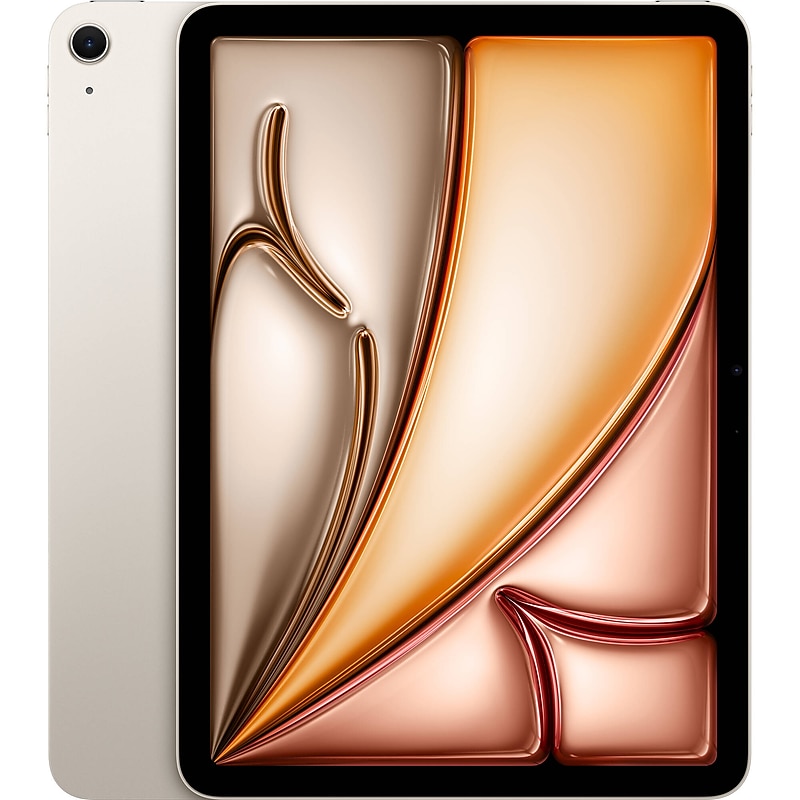 Apple iPad Air 6th Generation 11" Tablet, 256GB, Wi-Fi 6E, Starlight (MCA44LL/A) image 1