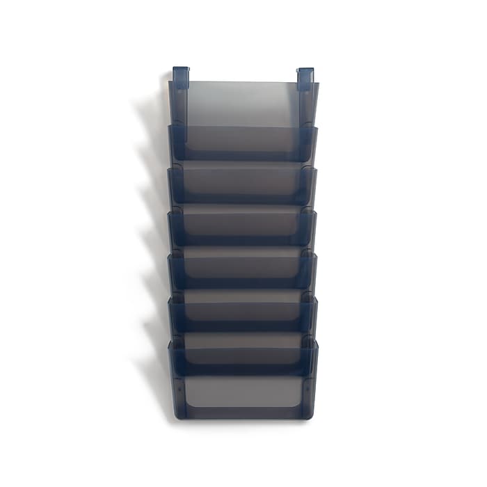 TRU RED™ 7-Pocket Plastic Letter Wall File, Smoke (TR55349) | Staples
