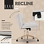 Elle Decor Ariana Armless Ergonomic Fabric Swivel Computer and Desk Chair, Light Gray (60121-LGRY)~#|#~B8238662-D260-45BB-BD8F991842464184_sc7