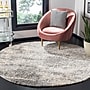 Safavieh Berber Shag Collection 4' Round Indoor Area Rug, Machine Made, Grey Blue/Cream (BER219G-4R)~#|#~B823AB9E-F387-4C36-86F218EA830013E5_sc7