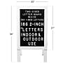 Excello Global Products Sidewalk A-Frame 20" x 27" Poster Holder, White/Black (EGP-HD-0084-WHT)~#|#~B8241CB1-5A56-4815-8965F2468DA46F8E_sc7