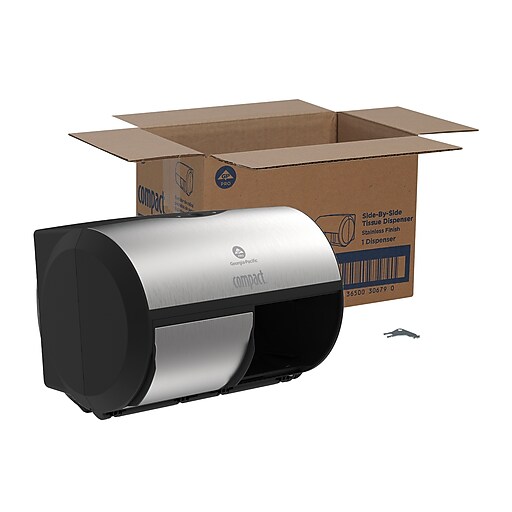 Georgia-Pacific Compact 2-Roll Side-by-Side Coreless Toilet Paper