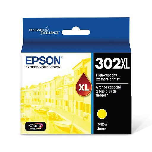 Epson T302XL Yellow High Yield Ink Cartridge Staples