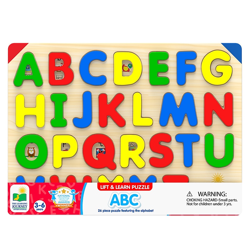 The Learning Journey International 26-Piece Lift & Learn ABC Puzzle (LJI285138) image 1