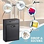 AdirOffice Indoor/Outdoor Interoffice Mailbox, Black (631-04-BLK-KC)~#|#~B8382BAE-E155-42EA-BB797FCCAAEF6413_sc7