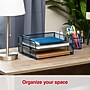 Staples Metal Mesh Side Loading Stackable Letter Tray, Letter Size, Navy Blue, 2/Pack (ST63840)~#|#~B839147A-1BE6-4183-9342B40C8B49825E_sc7