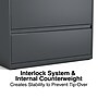 Staples 3-Drawer Lateral File Cabinet, Letter/Legal Size, Lockable, 40.25"H x 36"W x 18.63"D, Charcoal (60947/20885)~#|#~B8415105-53D3-4AFE-88A94A6E1507A8AC_sc7