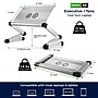 Uncaged Ergonomics WorkEZ Executive with 2 Cooling Fans + 3 USB Ports, Silver (WEEFHs)~#|#~B841DD11-8B2B-450F-95BDED509E45892A_sc7