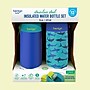 bentgo Stainless Steel Double Wall Insulated Water Bottle, 14 oz., Shark & Teal Fin, 2/Pack (BGKSTBL2P-SHK)~#|#~B842CCD5-6E68-4B50-9C762F96265BD463_sc7