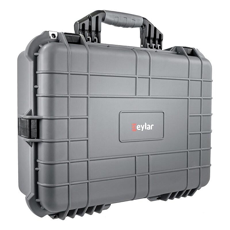 Eylar Large Waterproof & Shockproof Hard Case with Foam Insert for Gear, Gray (SA00002-GRA) image 1