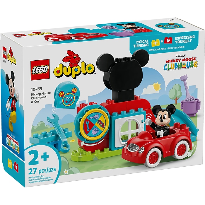 LEGO DUPLO Disney Mickey Mouse Clubhouse & Car, 27 Pieces (10454