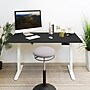 Mount-It! Dual Motor 55"W Electric Rectangular Adjustable Standing Desk, Black/White (MI-18095)~#|#~B849549C-46DA-4321-A5FBAA342FDDE995_sc7
