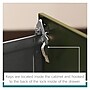 Space Solutions 3-Drawer Mobile Vertical File Cabinet, Letter Size, Lockable, 26.7"H x 14.25"W x 18"D, Teal (24431)~#|#~B84E5B37-F311-4520-BDE08F98C1B83D8E_sc7