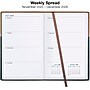 2025-2026 Global Printed Products 5" x 8" Weekly & Monthly Planner, Faux Leather Cover, Black/Brown (RET26-PKT58-BN)~#|#~B84EDAC2-19FD-4898-B60B1B7D9EDFC0DD_sc7