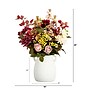 Nearly Natural 25" Mixed Flower Arrangement in Ceramic Vase (A2166)~#|#~B84EF414-7210-4DFF-B015456EC831B95C_sc7