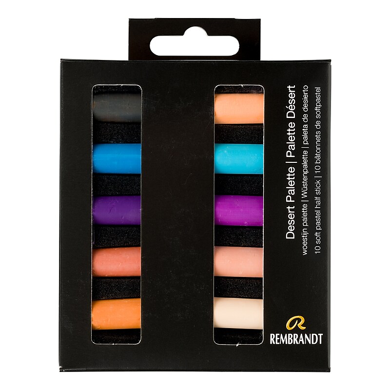 Rembrandt Soft Pastel Micro Sets, Assorted Colors, 10/Set (RBX31821003) image 1