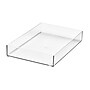 iDESIGN Small Stackable Plastic Storage Bin, Clear (42290)~#|#~B8524440-94F2-4037-8589C639B41674C4_sc7