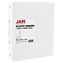 JAM Paper 1" 3-Ring Flexible Poly Binder, White (PB75239WH)~#|#~B855D1C5-3E66-419A-AC8D82DD3EE50A8A_sc7