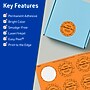 Avery Circle Multipurpose Labels, 1-5/8" Dia., Bright Orange, 200/Pack (94507)~#|#~B8574EFB-F7E9-42B5-A8009717BFCD55BB_sc7