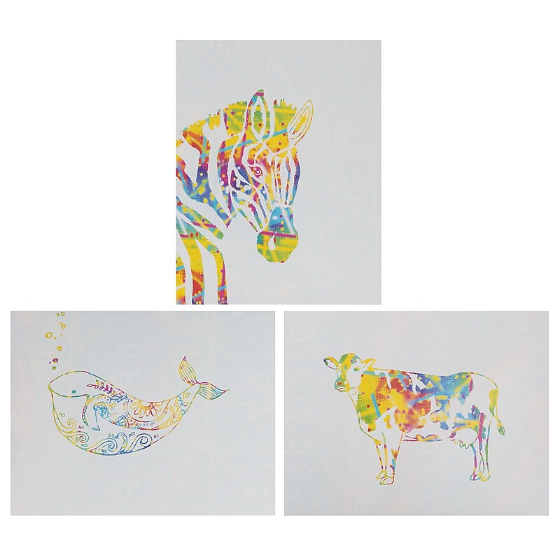 Dixon Now You See It! Radiant Gradient Art Paper, 8.5" x 11", White, 50/Sheets (PACAC4629) image 1