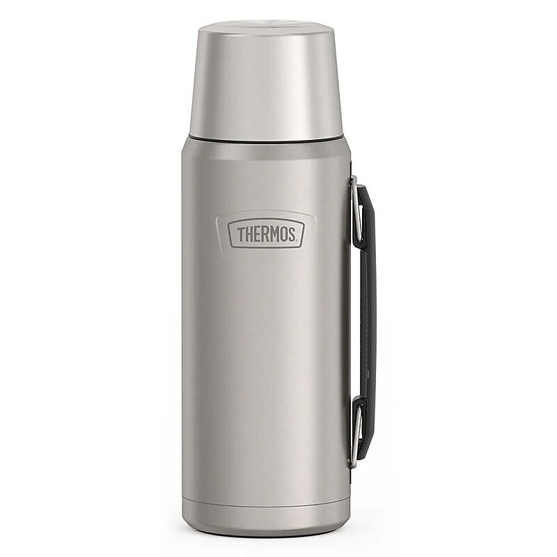 Thermos Icon Stainless Steel Vacuum Insulated Beverage Bottle, 40 oz., Matte Stainless (EAIS2102MS4) image 1