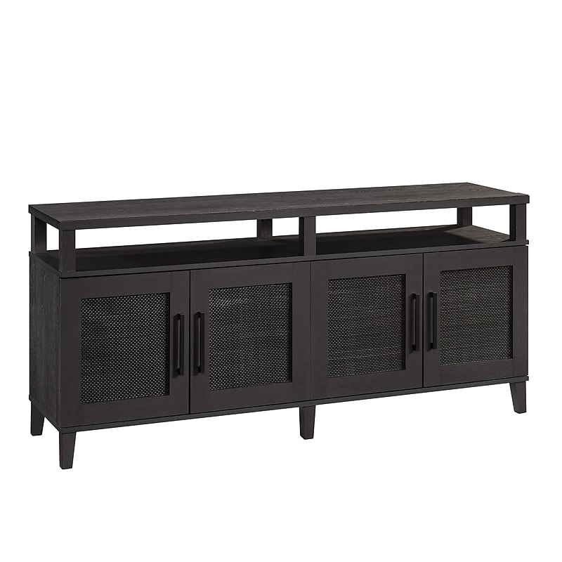 Sauder Tiffin Line Credenza TV Stand, Screens up to 65", Raven Oak (433576) image 1