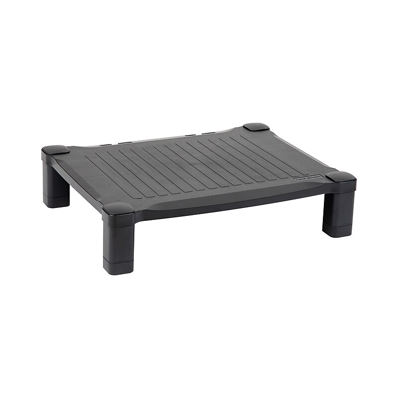 Mind Reader Adjustable Plastic Monitor/Laptop Stand, Black (PLMONST-BLK) image 1