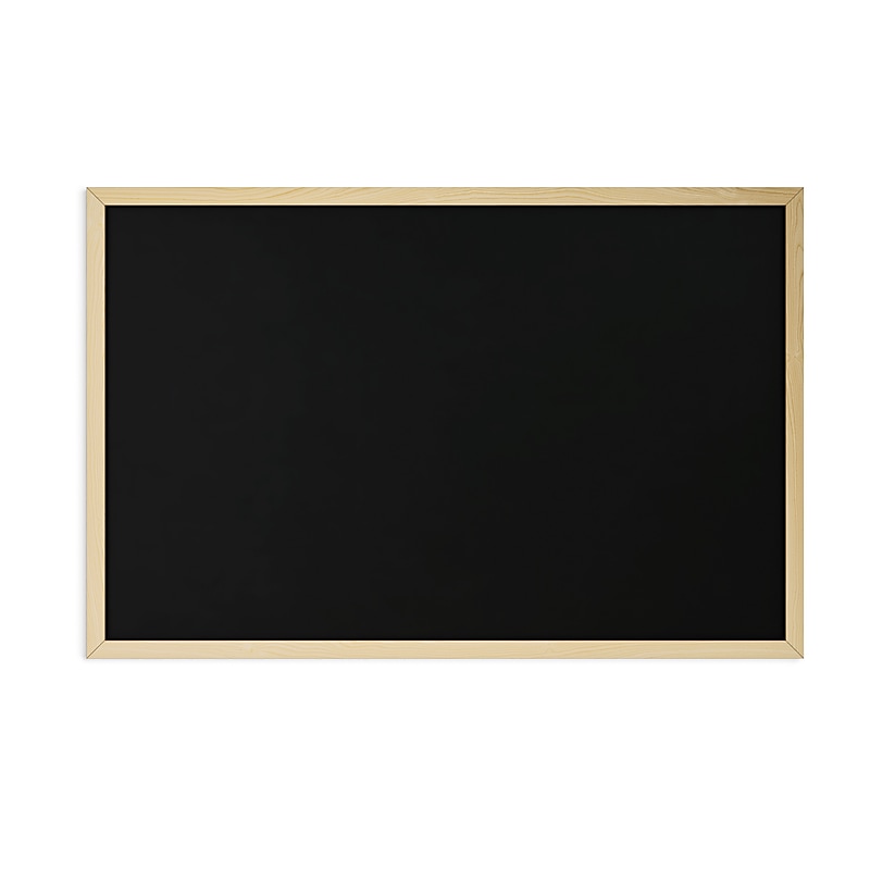 U Brands Chalkboard, 35" x 23", Oak Finish Frame image 1