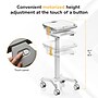 Mount-It! MedHub Motorized Height-Adjustable Mobile Medical Cart Workstation with Locking Casters, White/Gray (MI-16040)~#|#~B8663017-EB3B-4C1F-A7E67DFA0C5B8B01_sc7