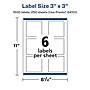 Avery Laser/Inkjet Square Multipurpose Labels, 3" x 3", White, 1500 Labels/Box (94101)~#|#~B869835E-DEF8-47B0-86E44F8786108147_sc7
