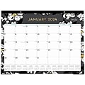 2024 Blue Sky Baccara Dark 22" x 17" Monthly Desk Pad Calendar (110215-24)
