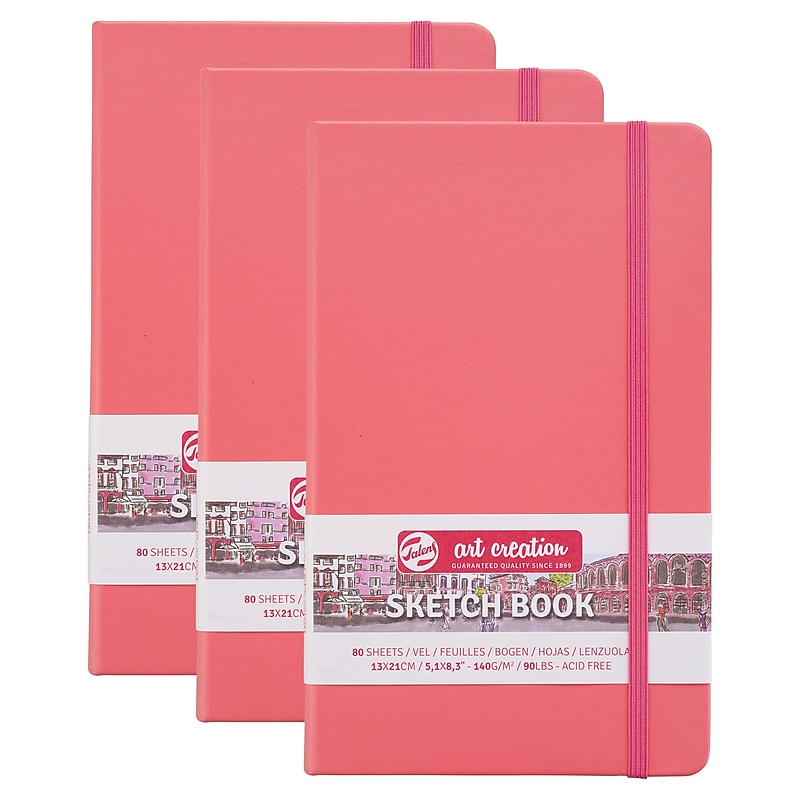 Talens Art Creation 5.1" x 8.3" Sketch Book, 80 Sheets/Book, 3/Bundle (TLN9314312M-3) image 1