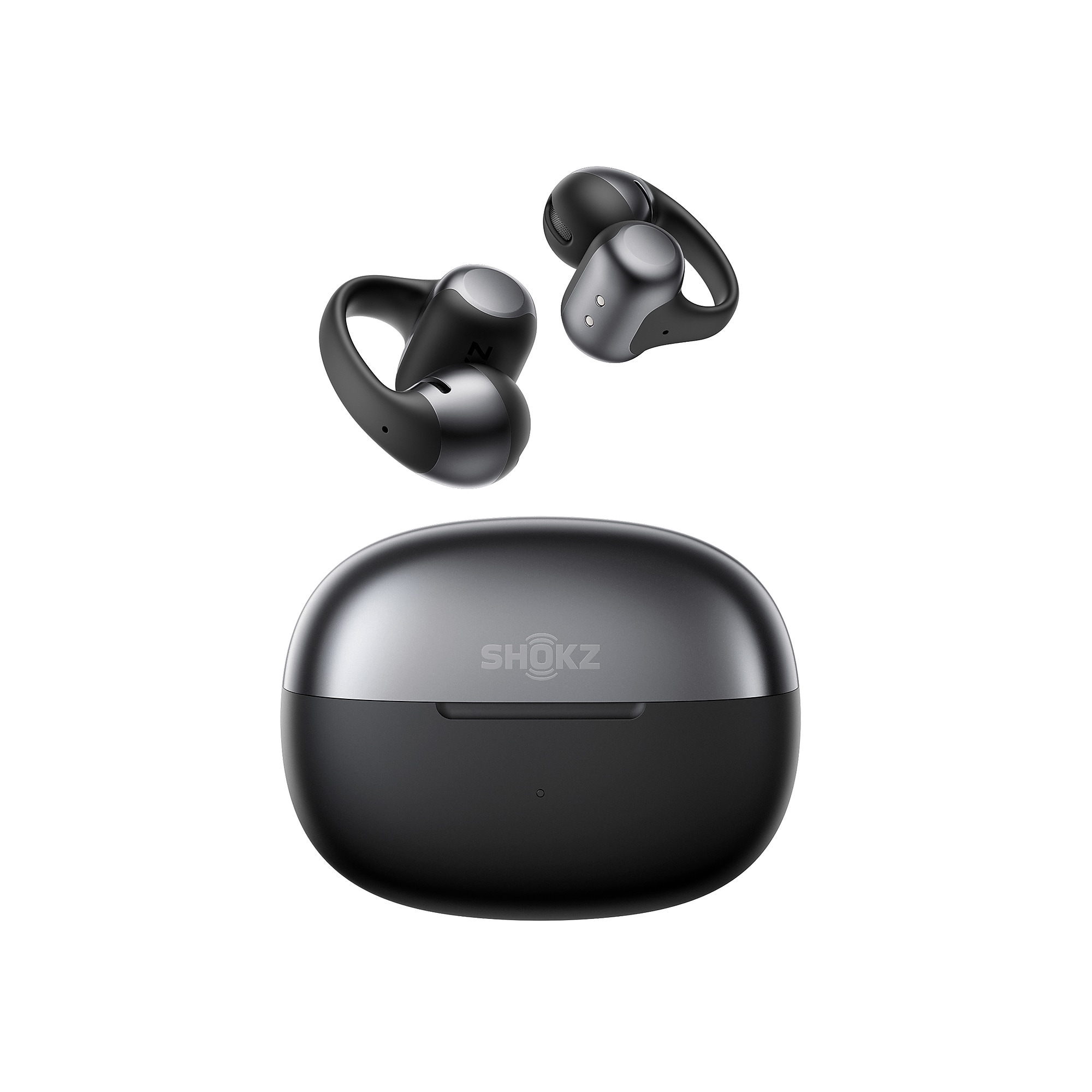 Shokz OpenDots ONE TWS Wireless Open-Ear Clip-on Earbuds & Charging Case, Bluetooth, Black (E310-ST-BK-US) Sansujyuku sansujyuku.com