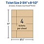Avery Integrated Cards, 2-3/4" x 8-1/2", Matte Kraft Brown, 40/Pack (95332)~#|#~B87CBBE5-5BD3-492A-8429D16BAE4A13FD_sc7