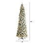 Nearly Natural 10' Slim Flocked Montreal Fir Artificial Christmas Tree with 800 Warm White LED Lights (T3314)~#|#~B87E2567-F884-4718-9517A6A0CC549092_sc7