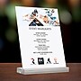 Global Printed Products Sign Holder, 8.5" x 11", Vertical, Table Top, Clear Acrylic (SGNH-AB-8511)~#|#~B87FCDD2-7CEE-4507-9DFA396737E46316_sc7