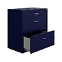 Space Solutions 3-Drawer Lateral File Cabinet, Letter/Legal Size, Lockable, 31.88"H x 30"W x 17.63"D, Navy (25073)~#|#~B88F193F-B978-40E9-8AE4CF513CB3DDE0_sc7