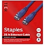 Staples TECH 25 ft. Cat-6 Ethernet Cable, Male to Male, Blue (ST62451)~#|#~B890975E-1BC3-4B2B-8DC71F72753F3CFC_sc7