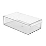 iDESIGN Small Stackable Plastic Storage Bin, Clear (70037)~#|#~B898947F-EF58-4BB1-8513524A88C83ABF_sc7