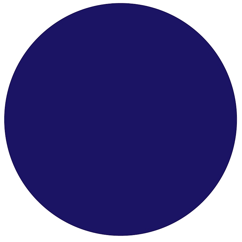 Decker Tape Round Inventory Labels, 3" Dia, Dark Blue, 1000/Roll (SL6141-DB) image 1