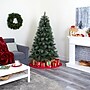 Nearly Natural 6-ft Snowed French Alps Mountain Pine Artificial Christmas Tree with 583 Bendable Branches and Pine Cones (T1859)~#|#~B89C86F9-9662-4344-A088B9D140287501_sc7