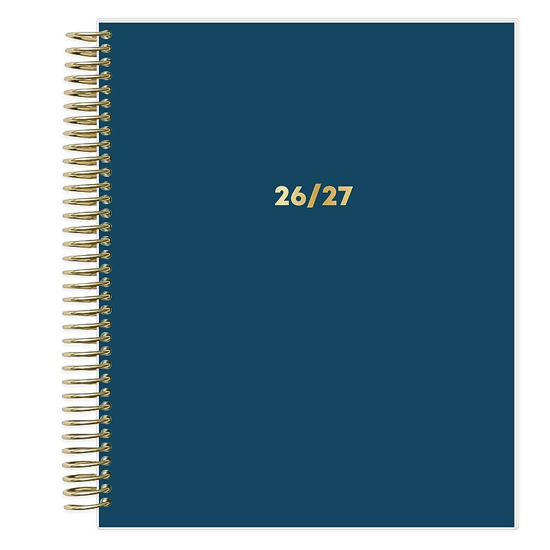 2026 Blue Sky Livewell Navy 7" x 9" Monthly Personal Organizer, Plastic Cover (154760) image 1
